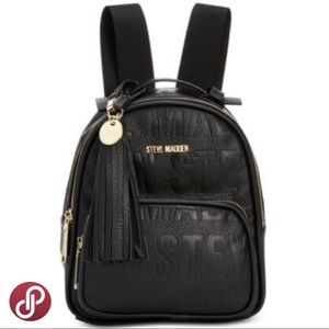 Steve Madden New Logo Mini Backpack In Black